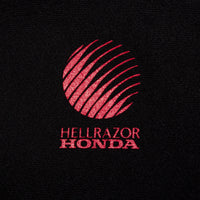 HELLRAZOR x HONDA CIRCLE CORE LOGO HOODIE - BLACK/RED STITCH