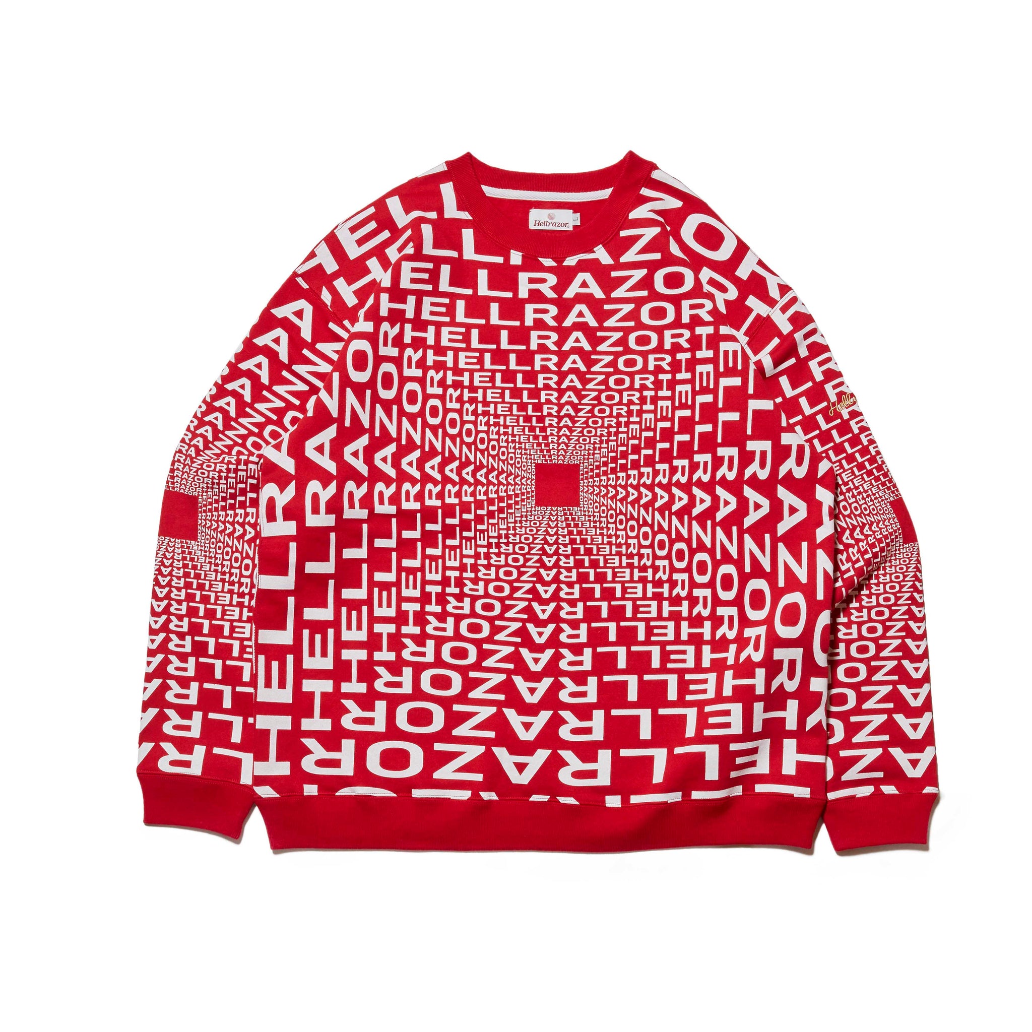 HELLRAZOR x DOWN NORTH CAMP GRAVITATE CREW NECK - RED – Hellrazor Online