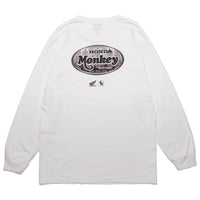 HELLRAZOR x HONDA MONKEY EMBLEM L/S SHIRT -  WHITE